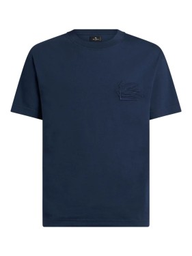 ETRO LIGHT BLUE COTTON T-SHIRT LIGHT BLUE COTTON T-SHIRT