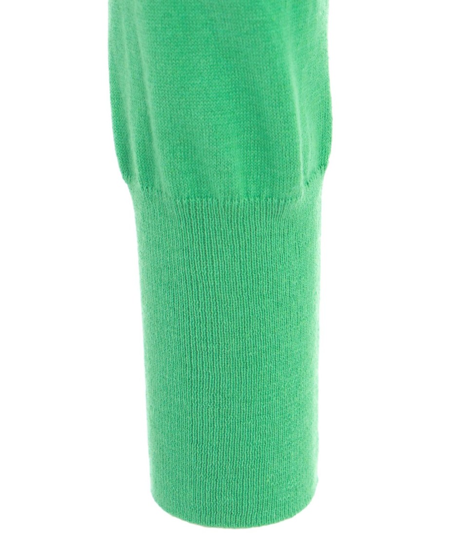 Shop Colorush Ribbed Knit Sweater 'clio' With Tailored Fit In Green