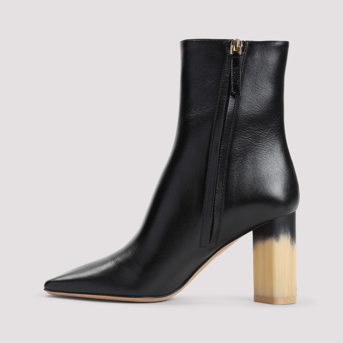 Chloé Bottines À Talon Georgia Femme Noir Taille 38 100% Cuir D'agneau In Black