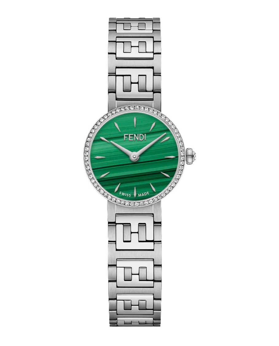 腕時計その他 Fendi Fendi Diamond-Embellished Watch With Green Malachite Fendi Fendi Diamond-Embellished Watch With Green Malachite