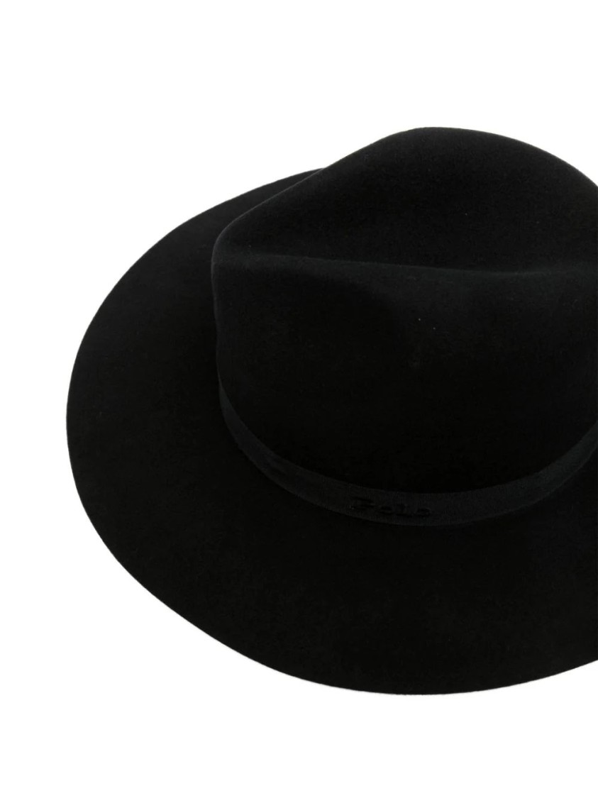 Polo Ralph Lauren Wool Fedora Hat In Black