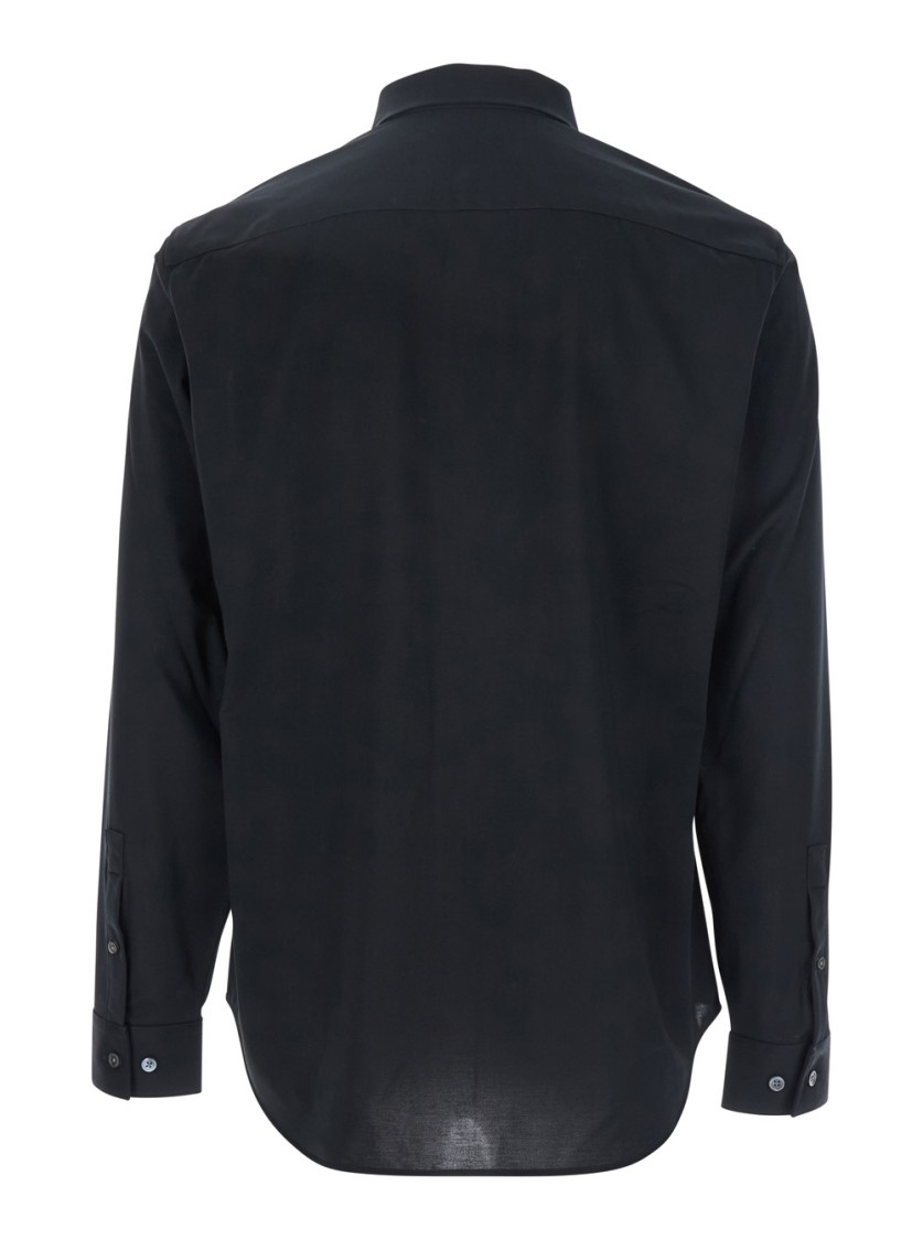 THEORY THEORY BLACK 'SYLVAIN' BUTTON-UP SHIRT