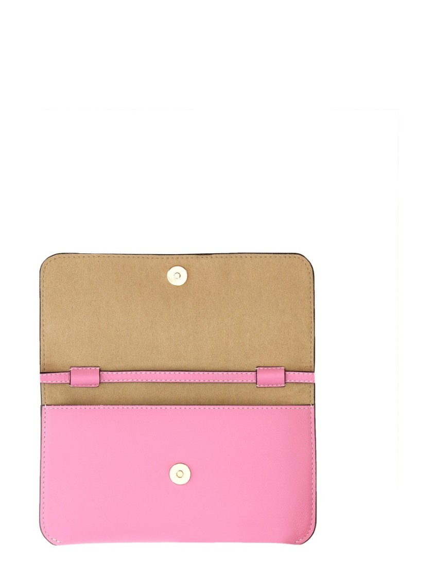 Jw Anderson J. W. Anderson Leather Chain Smartphone Bag In Pink