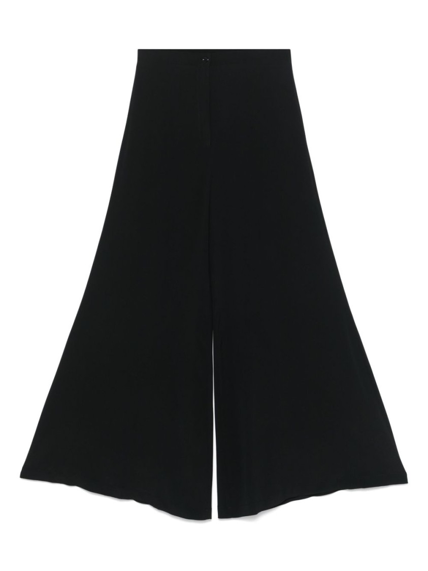 Semicouture Semi Couture Wide-leg Trousers In Luxurious Acetate-silk Blend