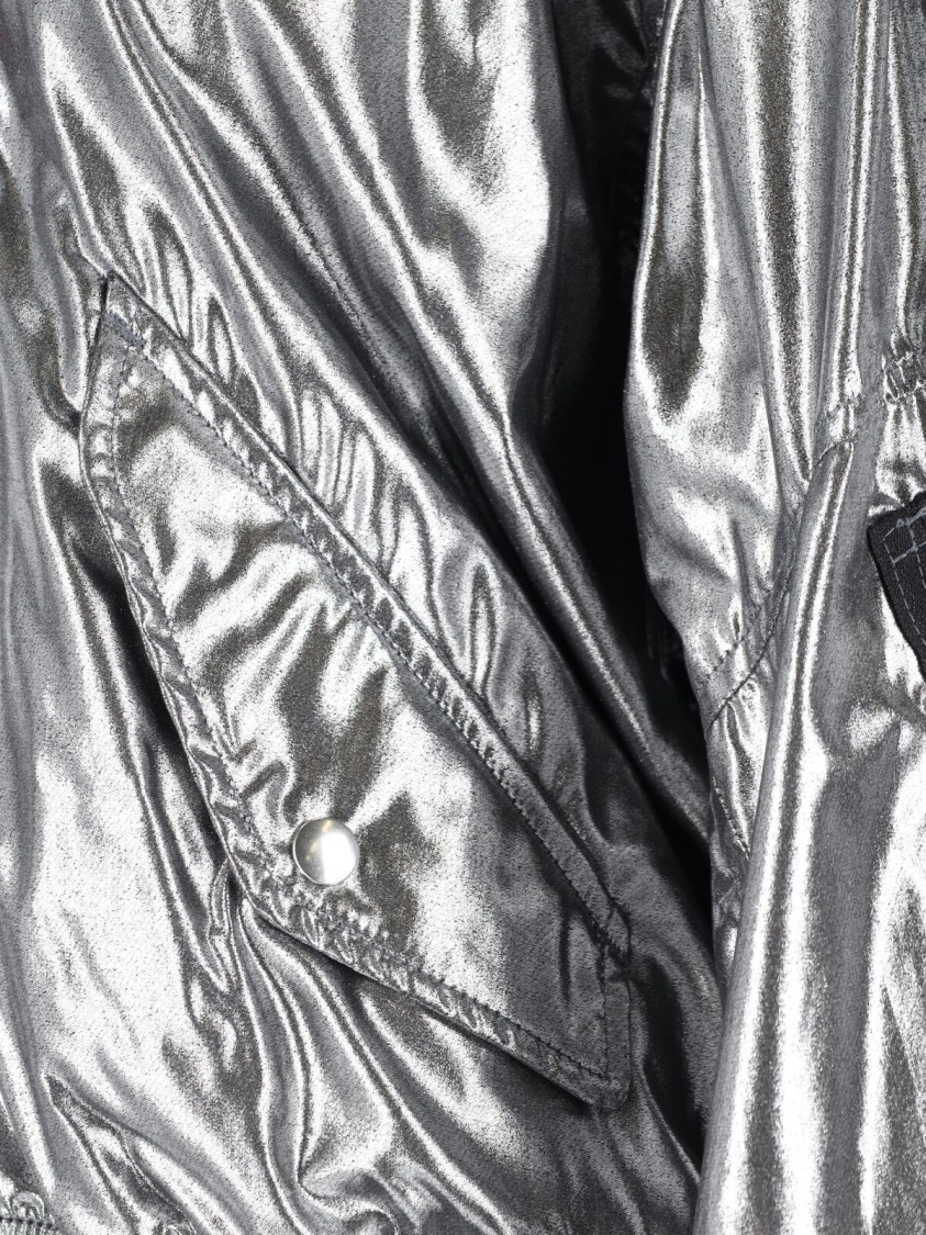 Junya Watanabe Casual Jacket With Elasticated Hem And Metallic Finish