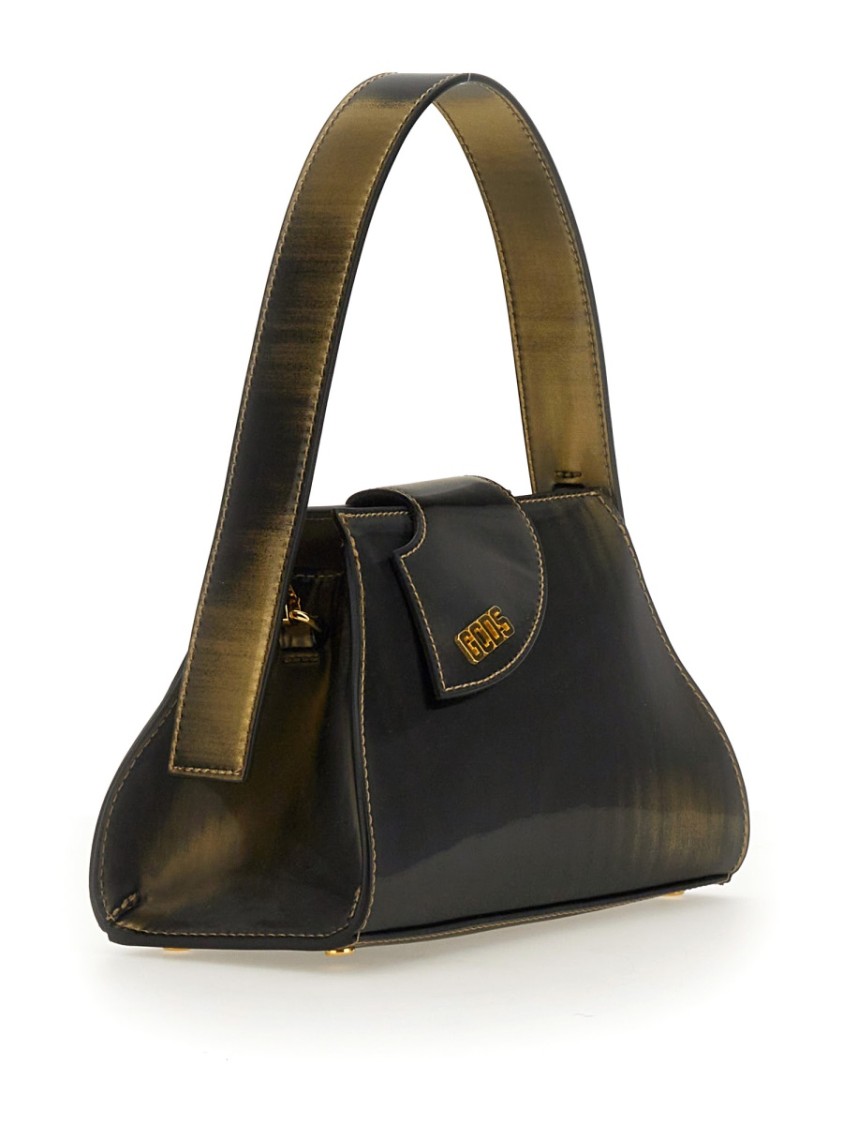 Gcds Small Comma Holographic Bag In Green