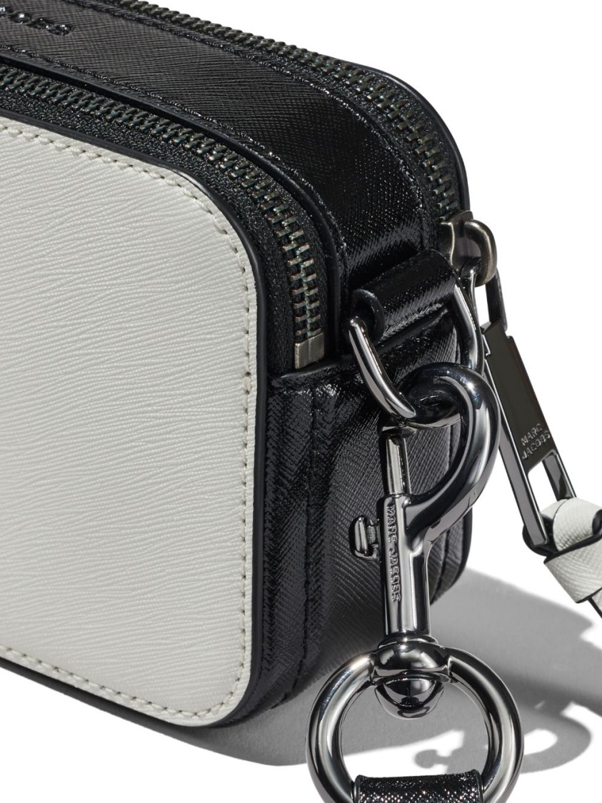 Marc Jacobs Textured Split Cow Leather Shoulder Bag In White