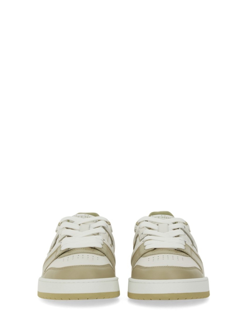 Fendi Leather Sneakers With Ff Lateral Logo