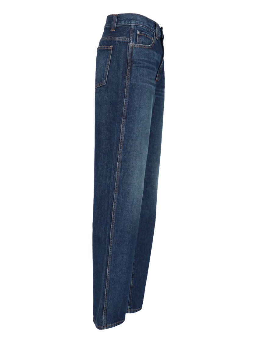 Khaite "bonnie" Low-waist Jeans – Blue In Blue