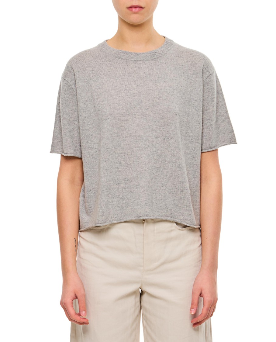 Lisa Yang Relaxed-fit Wool T-shirt With Classic Crew Neck