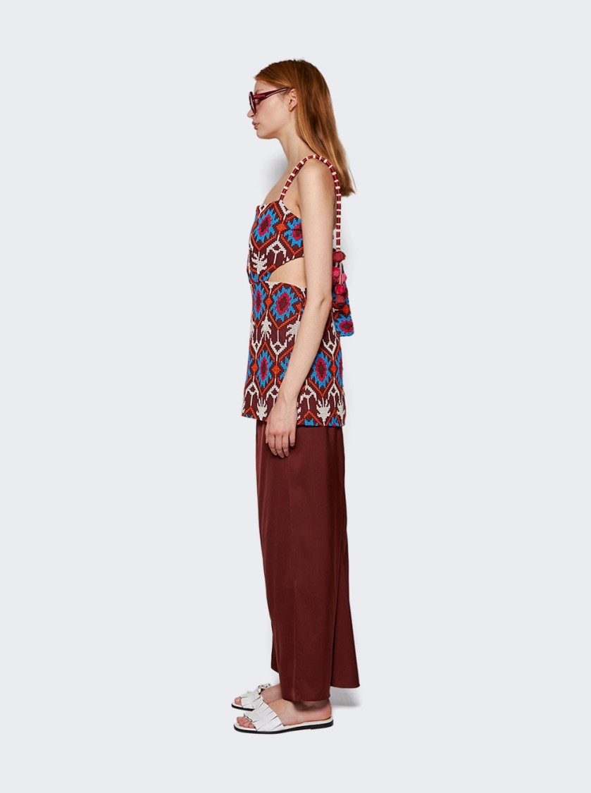 Johanna Ortiz Leyenda Anudada Mini Dress