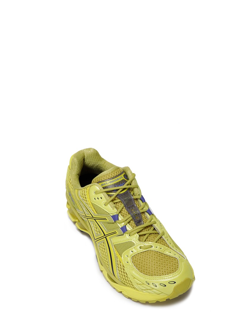 Asics Mesh Rubber Sole Sneakers With Branded Heel
