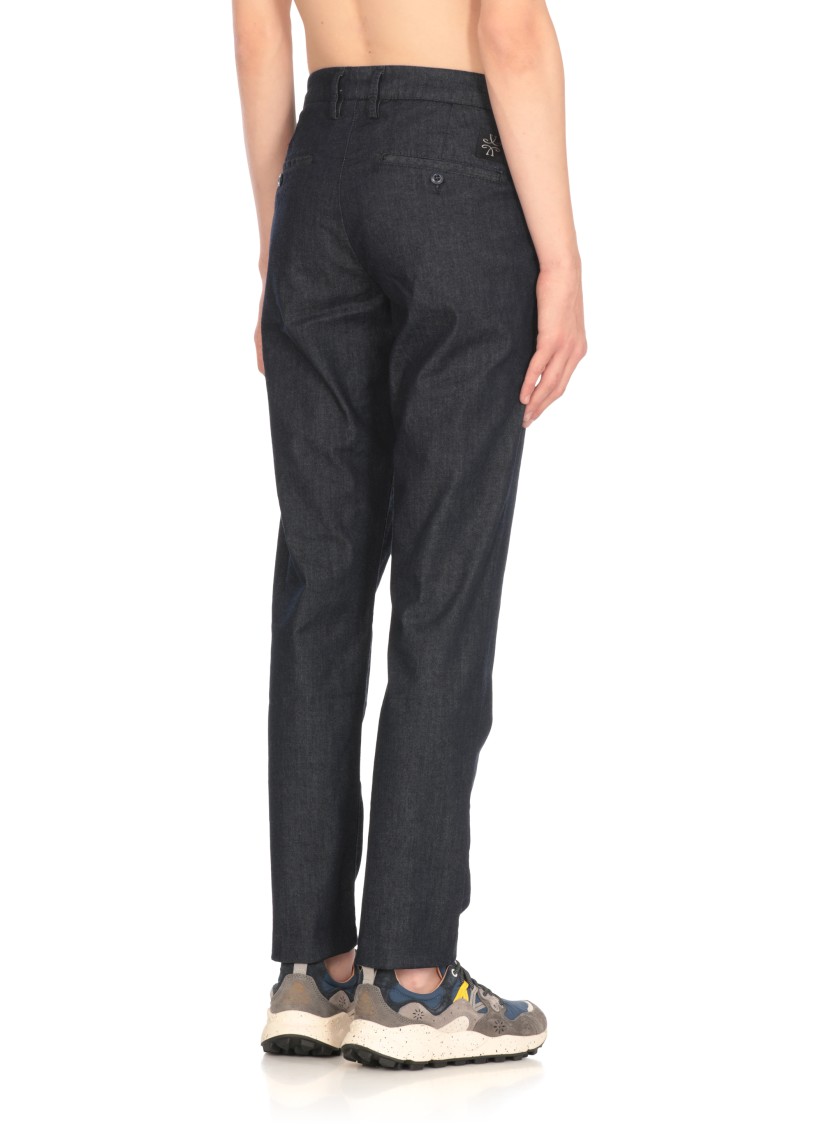 Jacob Cohen Belt Loops Slacks In Blue