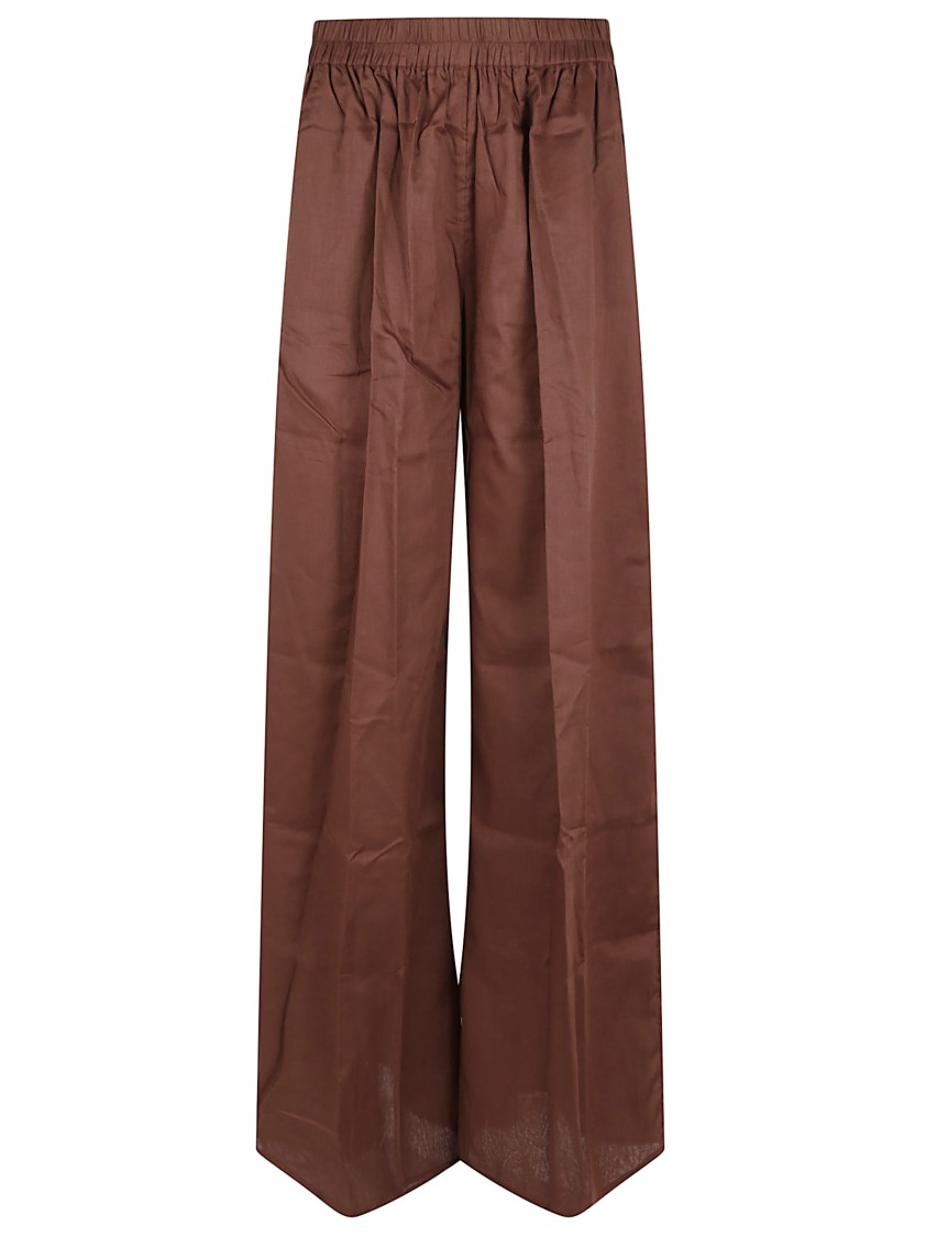 The Andamane Lightweight Wide Leg Pant In Brown