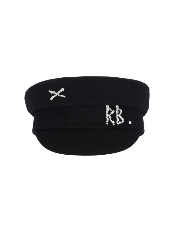 Ruslan Baginskiy Wool Hat With Rhinestones Ruslan Baginskiy Wool Hat With Rhinestones