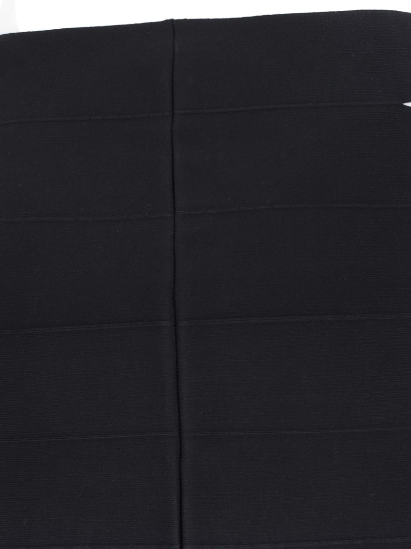 ALAÏA ALAÏA MIDI PENCIL SKIRT IN BLACK FABRIC