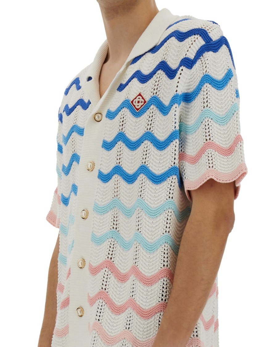Casablanca Wave Shirt In Multicolor