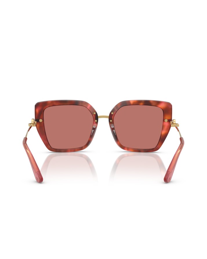 Dolce & Gabbana Havana Brown Metal Frame Sunglasses In Brown