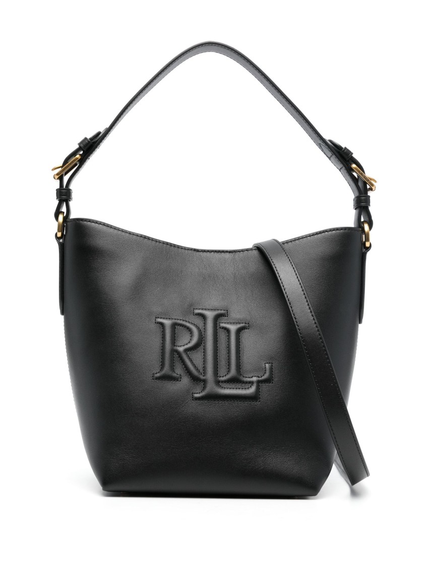 Ralph Lauren Lauren  Witley Md Bk Bucket Bag Medium In Black