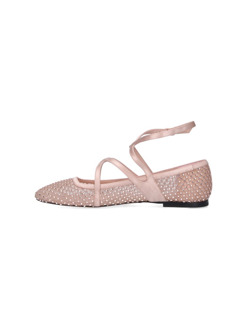 Jimmy Choo Astoria Ballet Fl In Pink