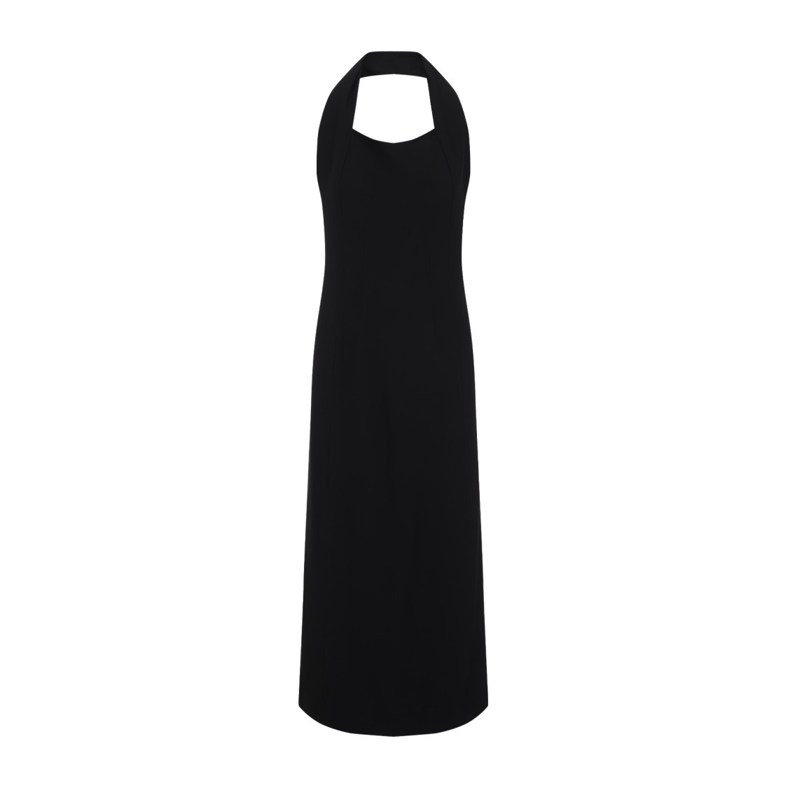 Shop Carven Halter Neck Evening Dress With Flattering Silhouette