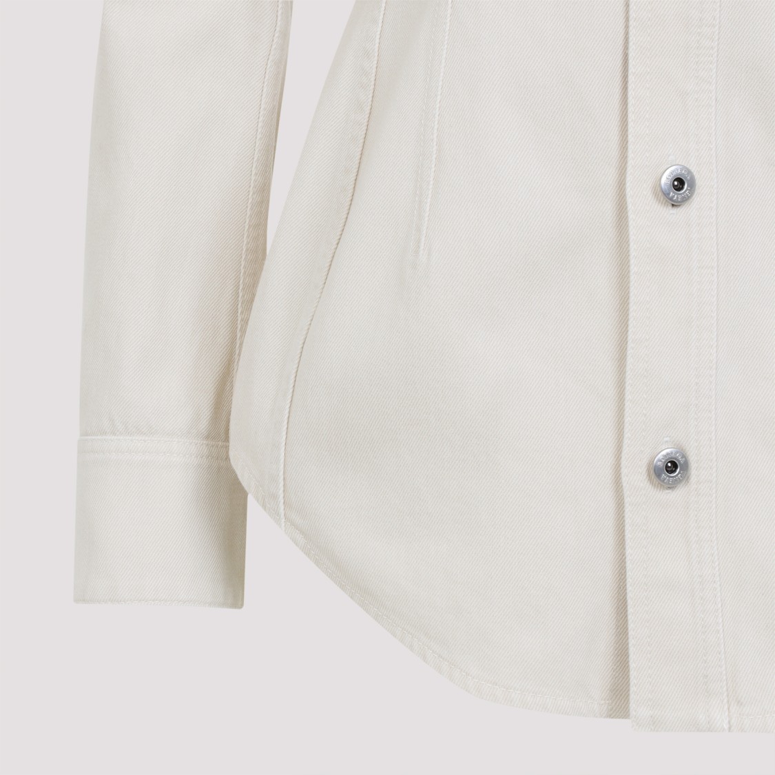 Bottega Veneta Tailored Cotton Jacket With Classic Collar