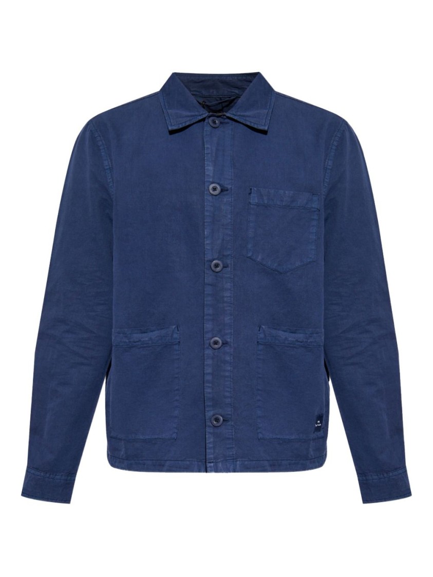 Shop Paul Smith Navy Blue Casual Fit Jacket