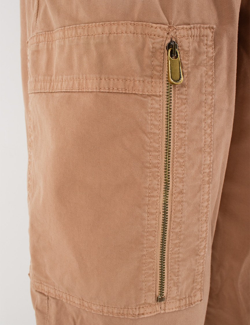 Shop Pinko Beige Stretch Cotton Overall With Sash Waist Tie In Brown