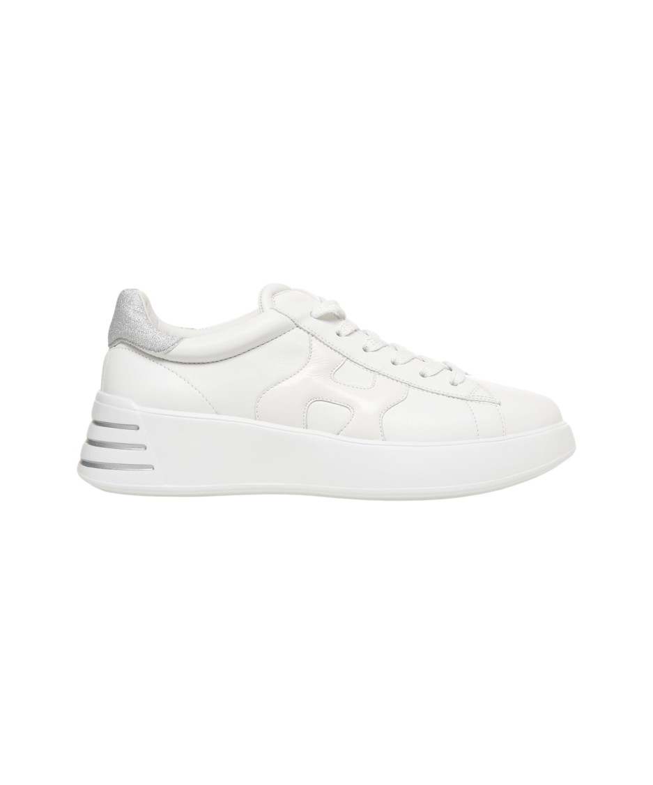 Hogan Leather Sneakers With Glittered Patch