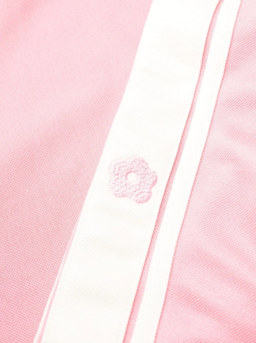 Kenzo Relaxed Fit Jog Pants With Floral Logo In Pink