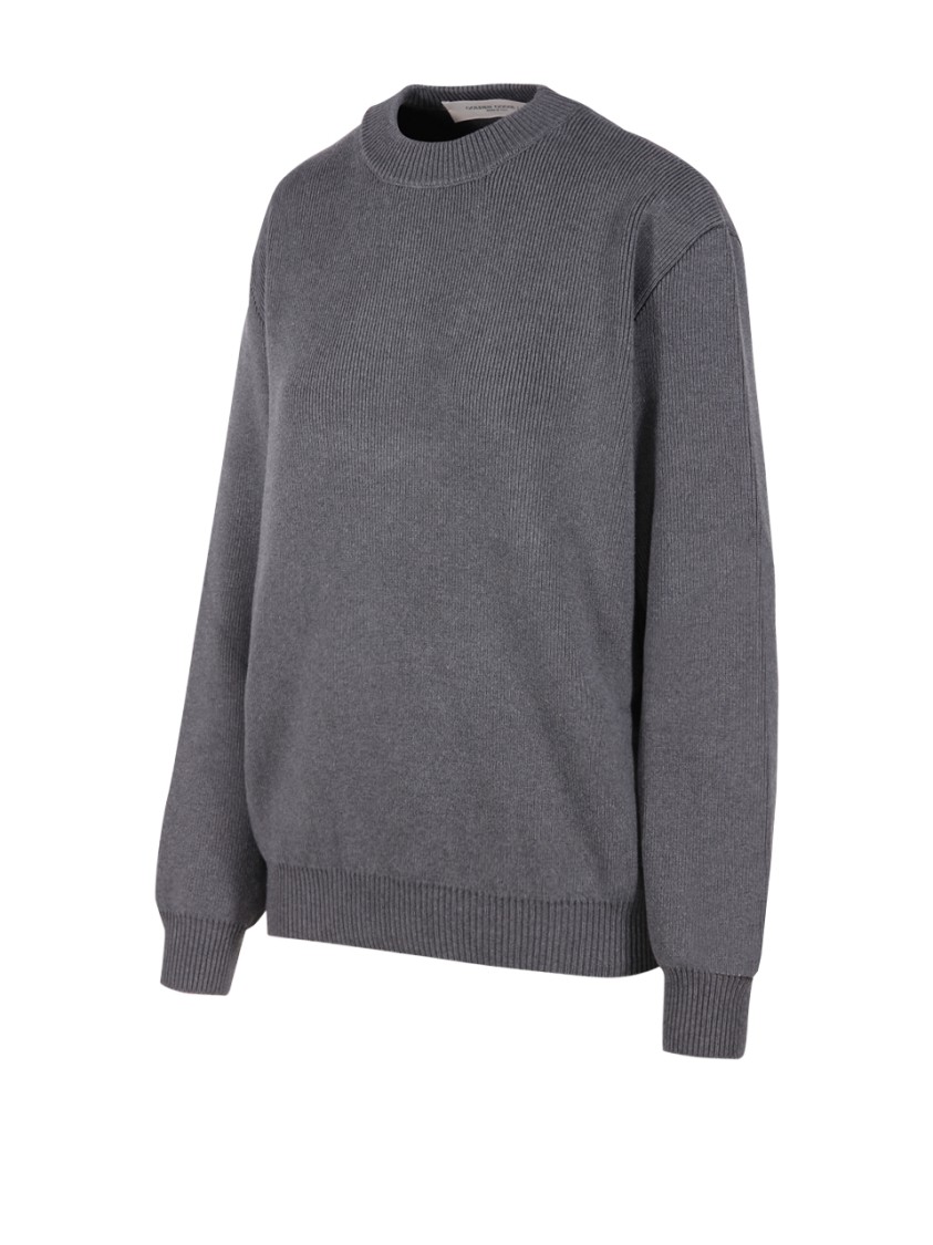 Shop Golden Goose Sweater Crew Neck With Logo