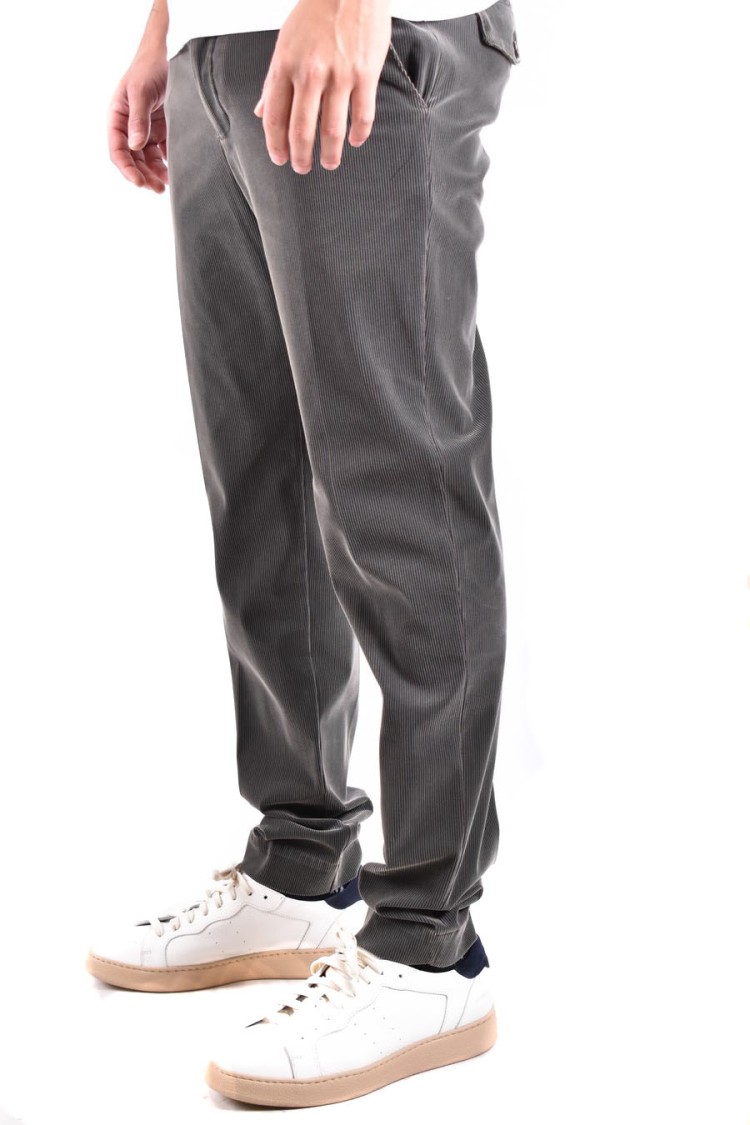 Rrd Tailored Vibrant Green Trousers With Subtle Ribbed Texture