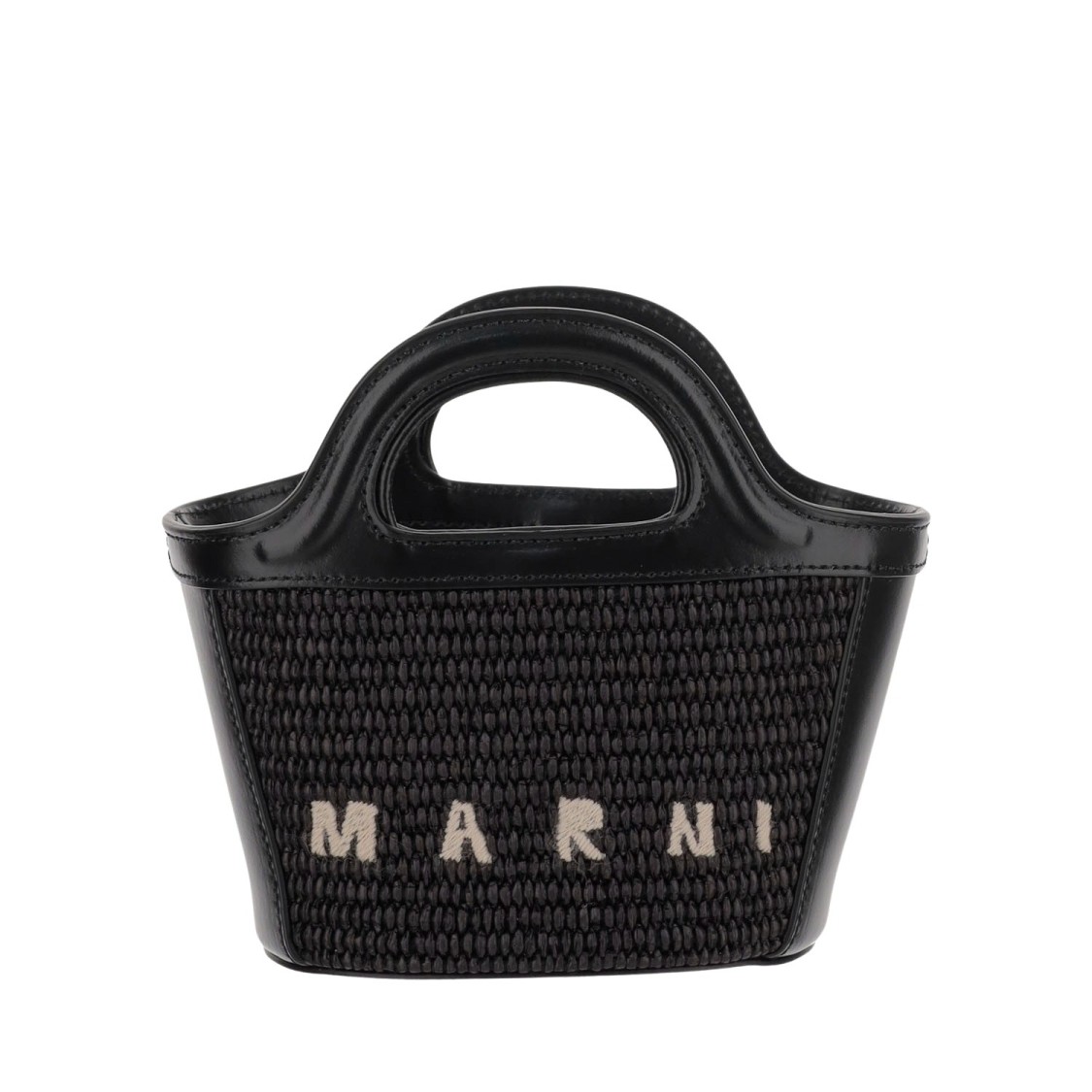Shop Marni Tropicalia Micro Bag In Black