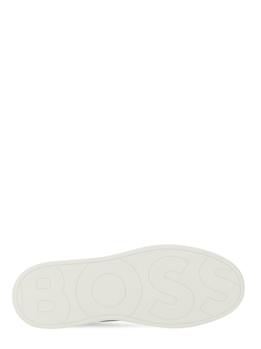 Hugo Boss Boss Sneaker In Pelle In Black