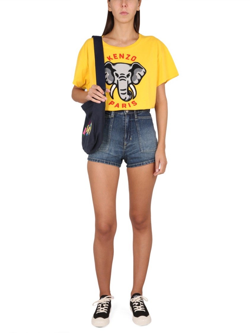 Shop Kenzo Éléphant Casual T-shirt