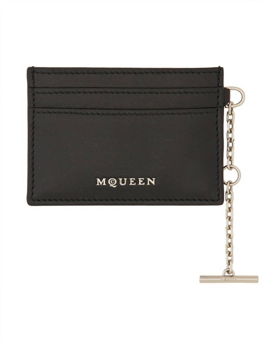 Alexander Mcqueen Card Holder In Black