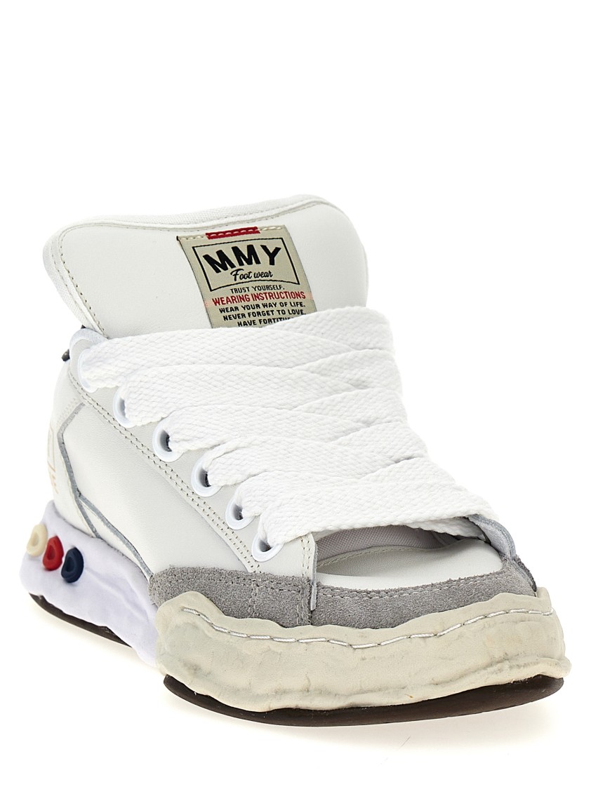 Miharayasuhiro Herbie Distressed-effect Sneakers In White