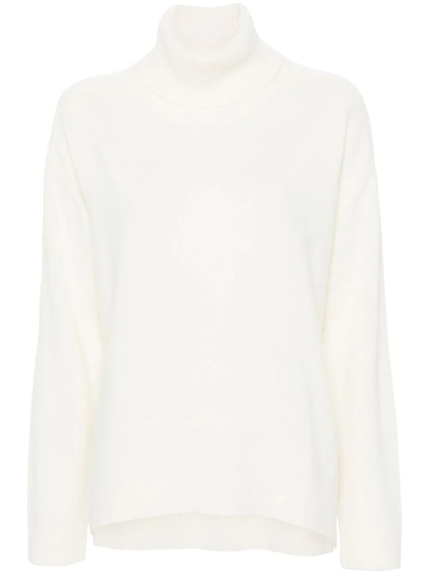 P.a.r.o.s.h . Relaxed Fit Turtleneck Sweater In White