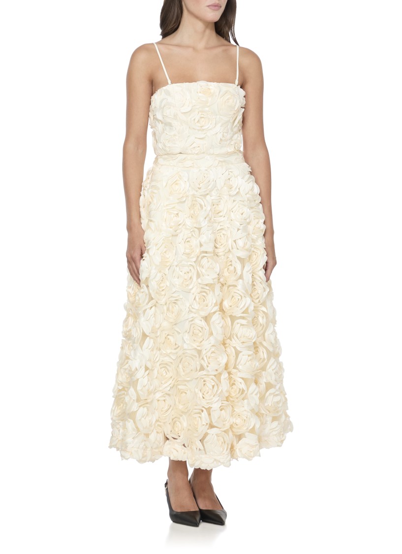 Rotate Birger Christensen Rotate Top With Roses In Neutral