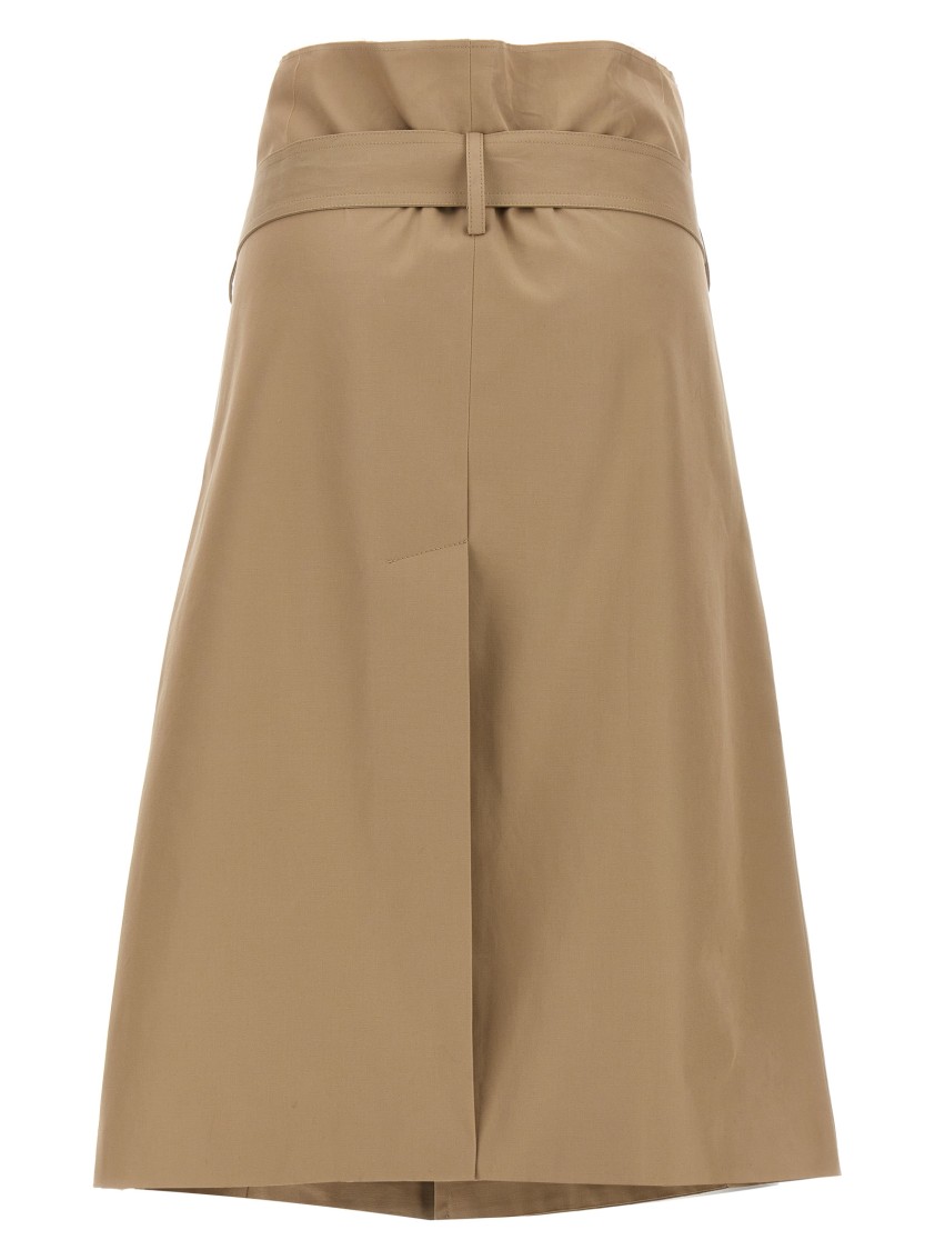 Vetements Women 'deconstructed Trenchcoat' Skirt In Brown