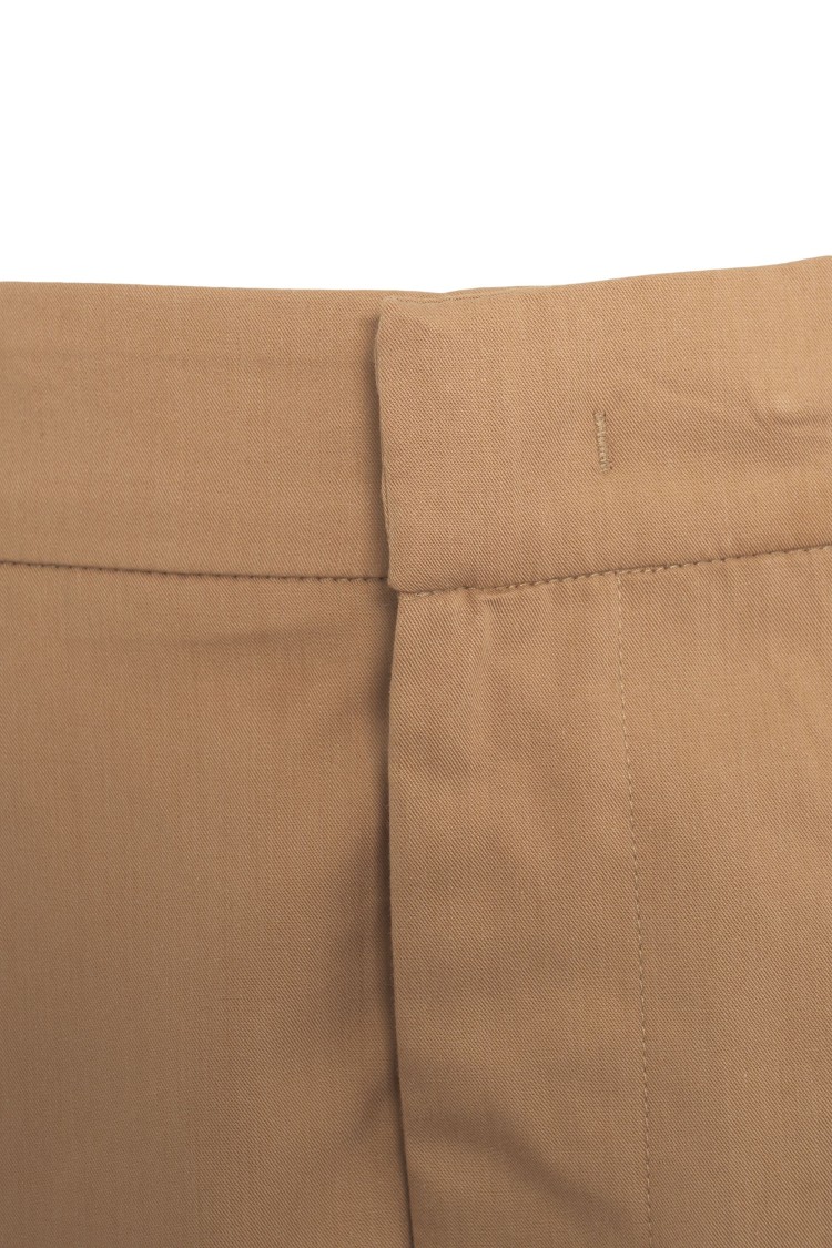Pt01 Daisy' Pleated Pants In Brown