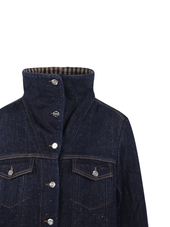 Ganni Neppy Denim Bonded Jacket in Blue | THE LIST