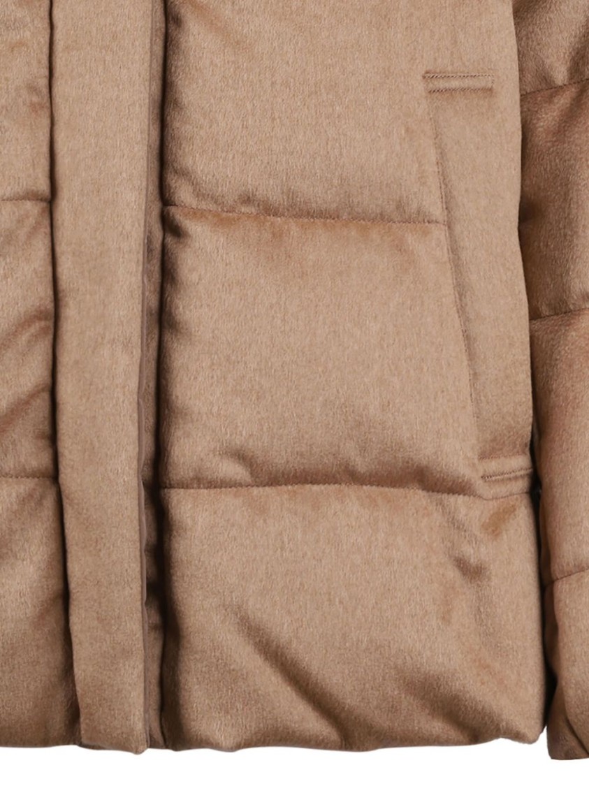 Max Mara Donatello Puffer Jacket In Brown