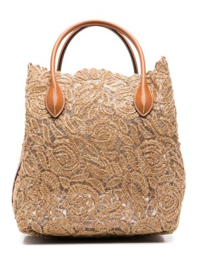 トートバッグ Ermanno Scervino Maggie Medium Shopping Bag In Camel Leather Ermanno Scervino Maggie Medium Shopping Bag In Camel Leather