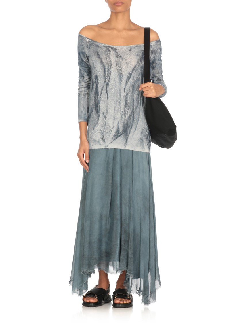 Avant Toi Blue Silk Blend Sweater