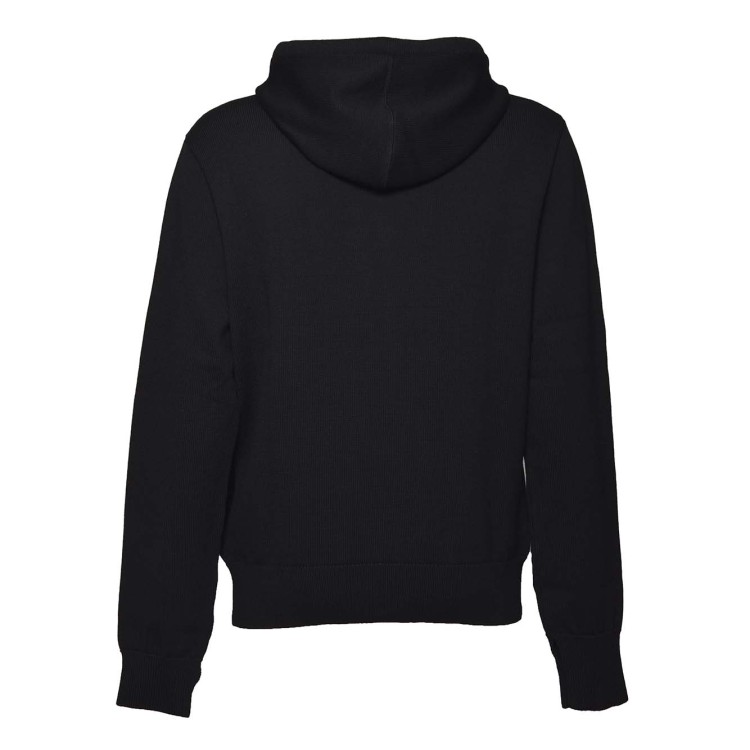 Courrèges Black Wool Zipped Hoodie in Black | THE LIST