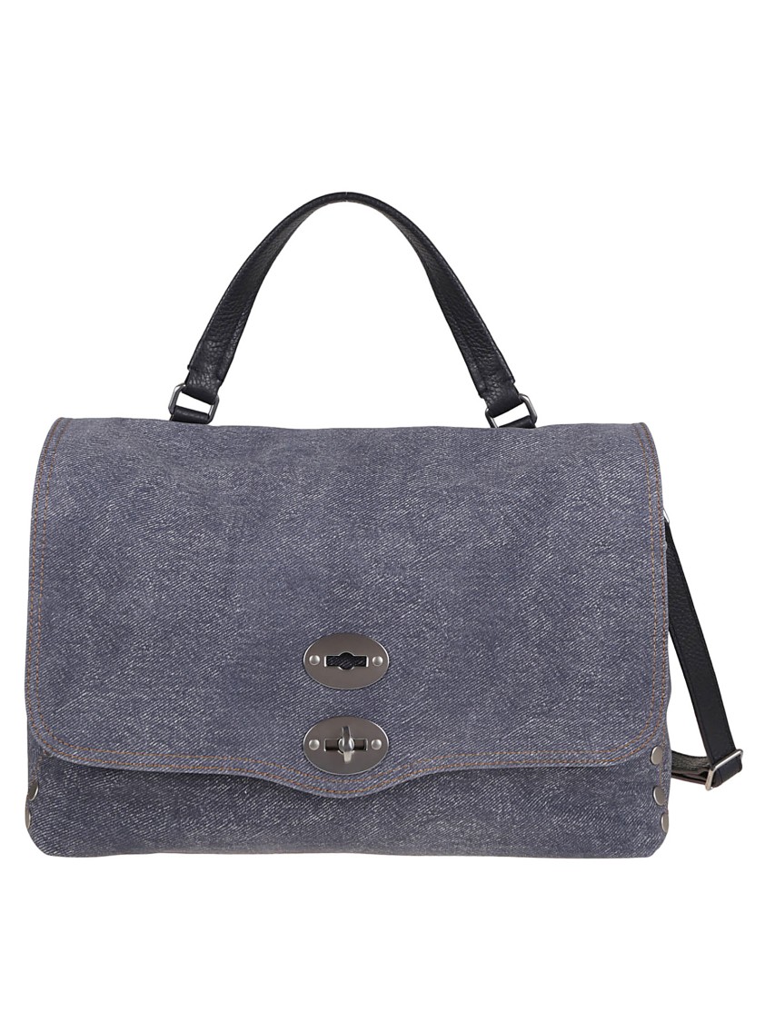 Zanellato Jeans Effect Leather Messenger Bag