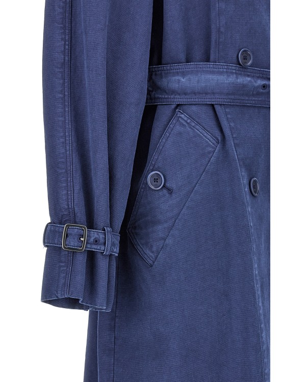 コート MAX MARA 'Calao' trench coat Blue CALAO Calao cotton canvas trench coat in blue - Max Mara | Mytheresa