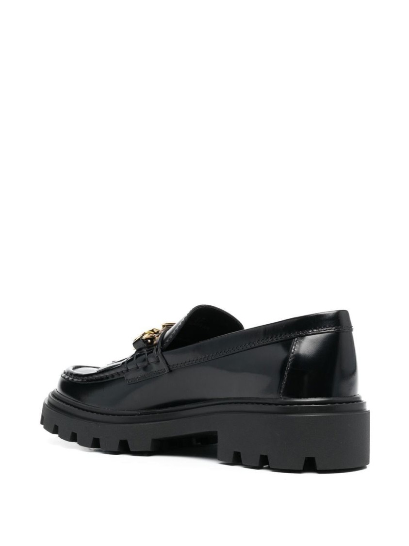 Tod's Gomma Pes Loafers In Black