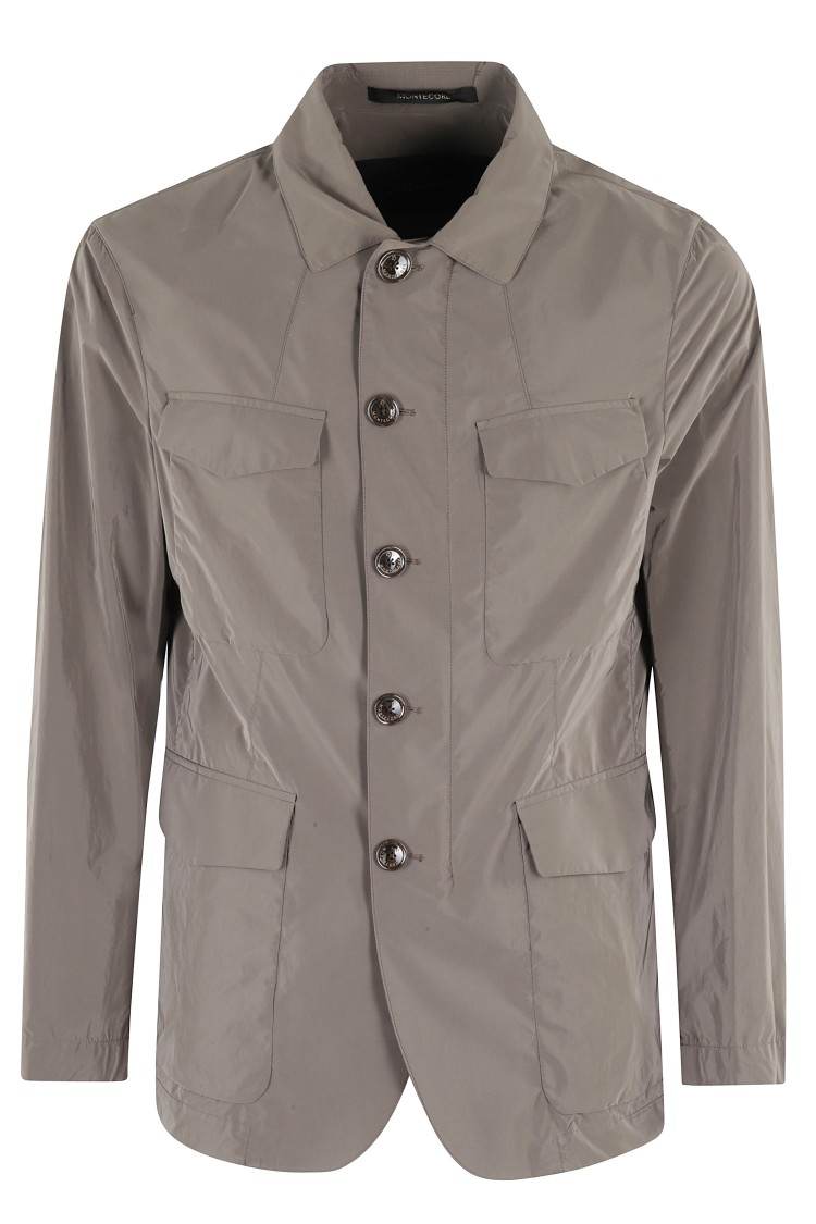 MONTECORE MONTECORE LIGHTWEIGHT NYLON JACKET WITH POINTED COLLAR